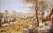 Winter Landscape with Bird Trap, Pieter Brueghel the Younger